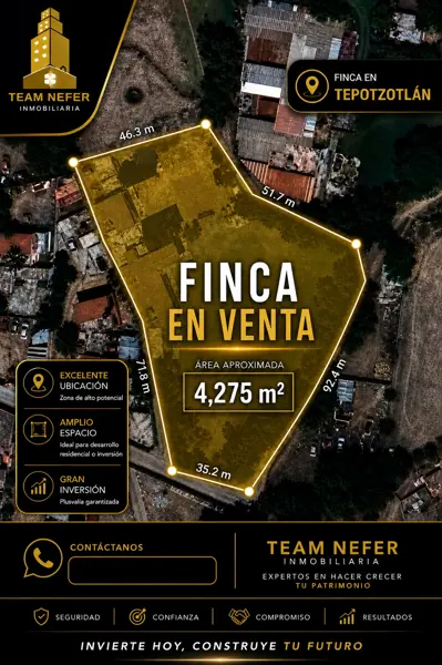 ¡Inversión Única en Tepotzotlán! Finca Comercial de 4,275 m² Ideal para Eventos y Negocios!