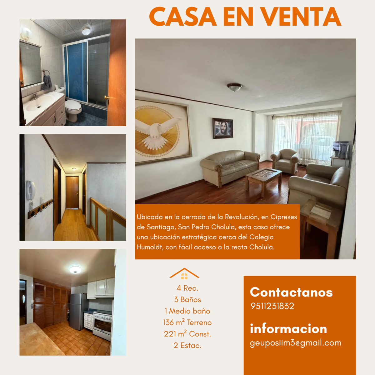 Casa en venta en Cipreses de Santiago, San Pedro Cholula — foto 1 de 21