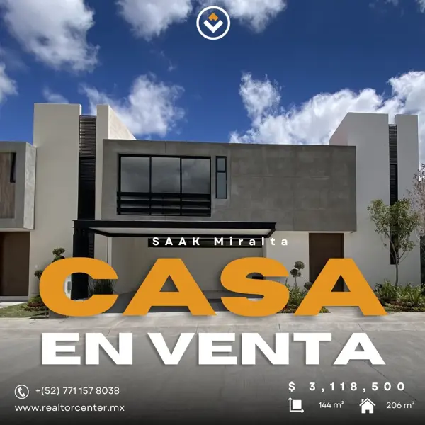 Casa en venta. Residencial con estilo arquitectónico de primer nivel y excelentes acabados.
