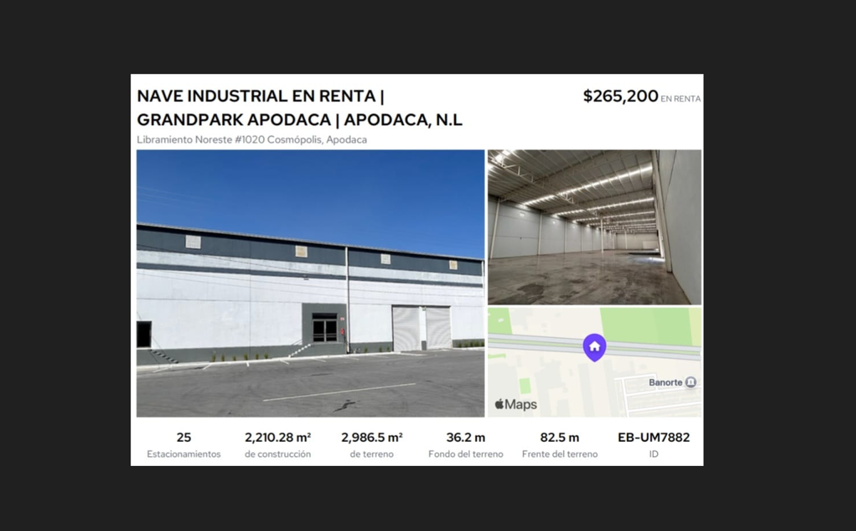 Bodega en renta en Ciudad Apodaca Centro, Apodaca — foto 1 de 7