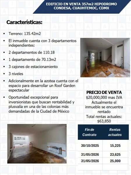 Edificio en venta en Hipódromo Condesa, Cuauhtémoc — foto 2 de 4