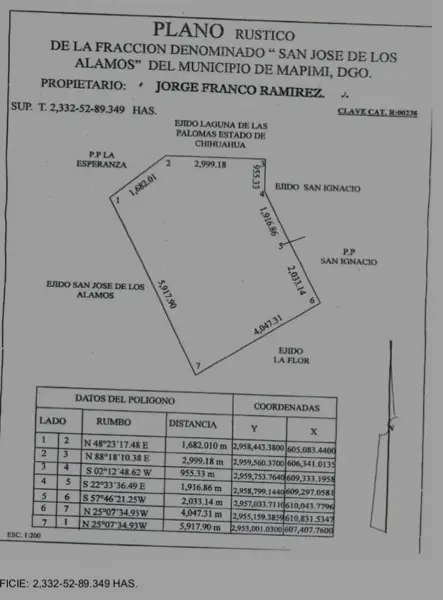Finca-Rancho en venta en La Esperanza (Palomas), Mapimí — foto 2 de 5