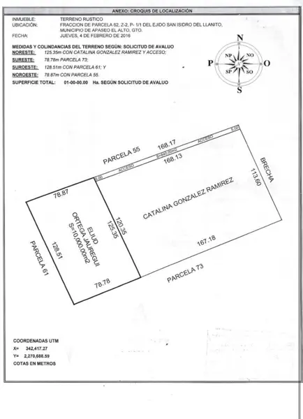 Terreno en venta en San Isidro del Llanito, Apaseo El Alto — foto 3 de 6