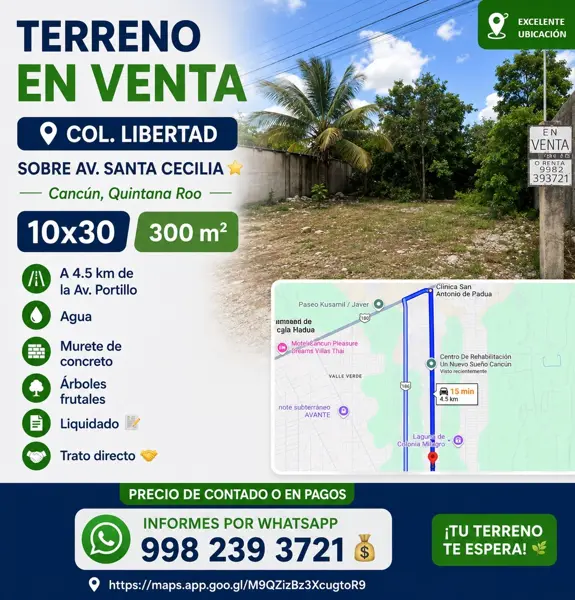 Terreno en renta en La Libertad, Benito Juárez — foto 2 de 3