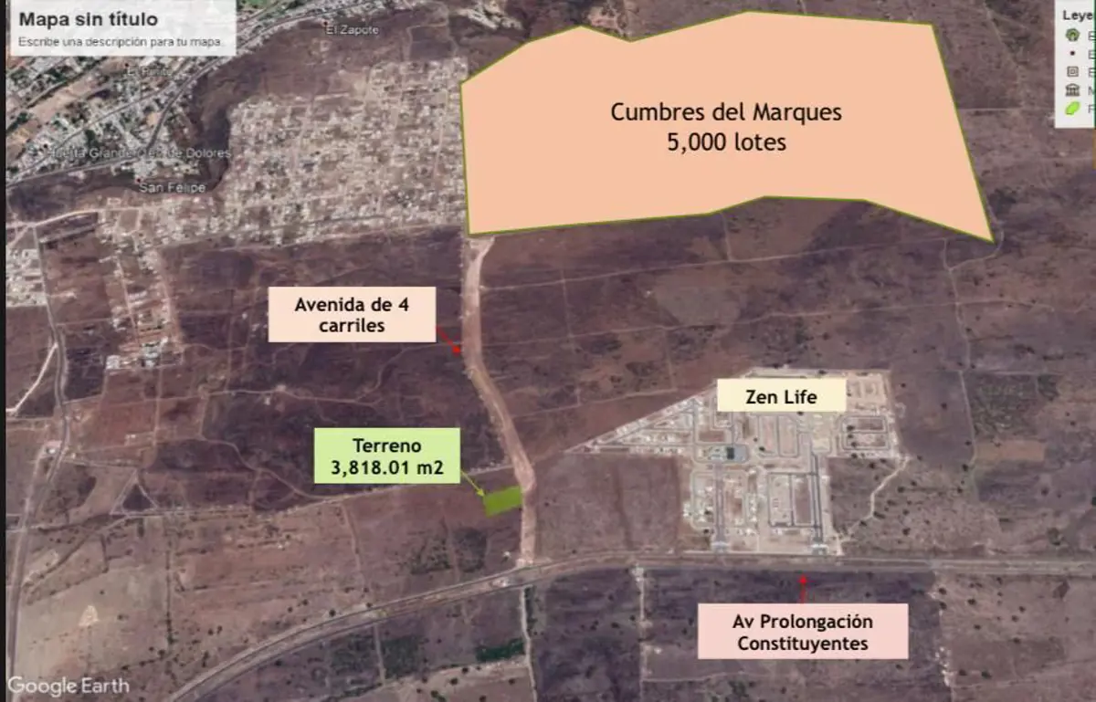 Terreno en venta en El Mirador, El Marqués — foto 1 de 8