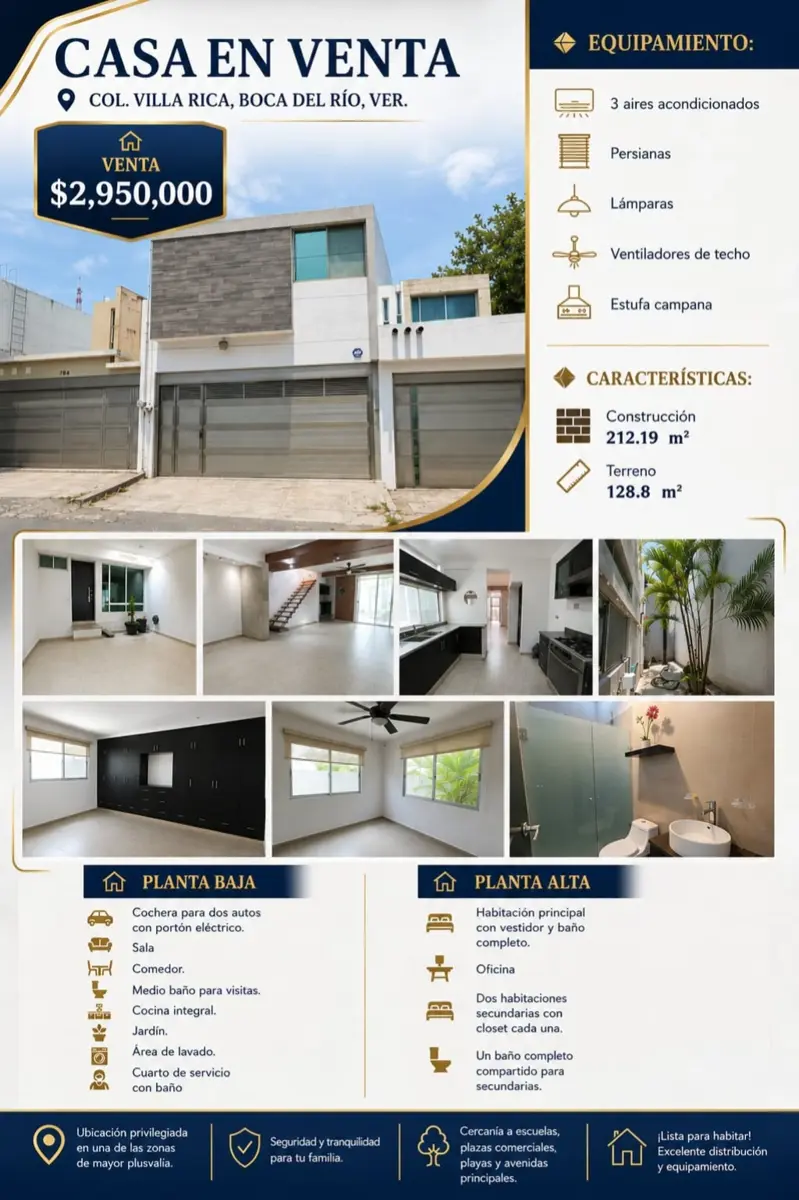 Casa en venta en Villa Rica, Boca del Río — foto 1 de 10