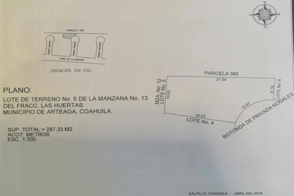 Terreno en venta en Las Huertas, Arteaga — foto 2 de 2