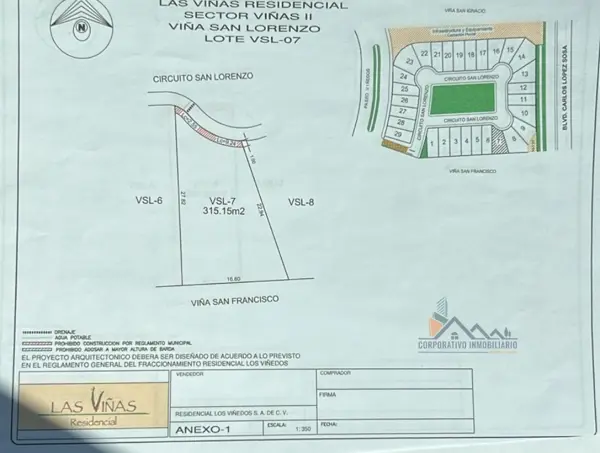 Terreno en venta en Los Viñedos, Torreón — foto 3 de 3