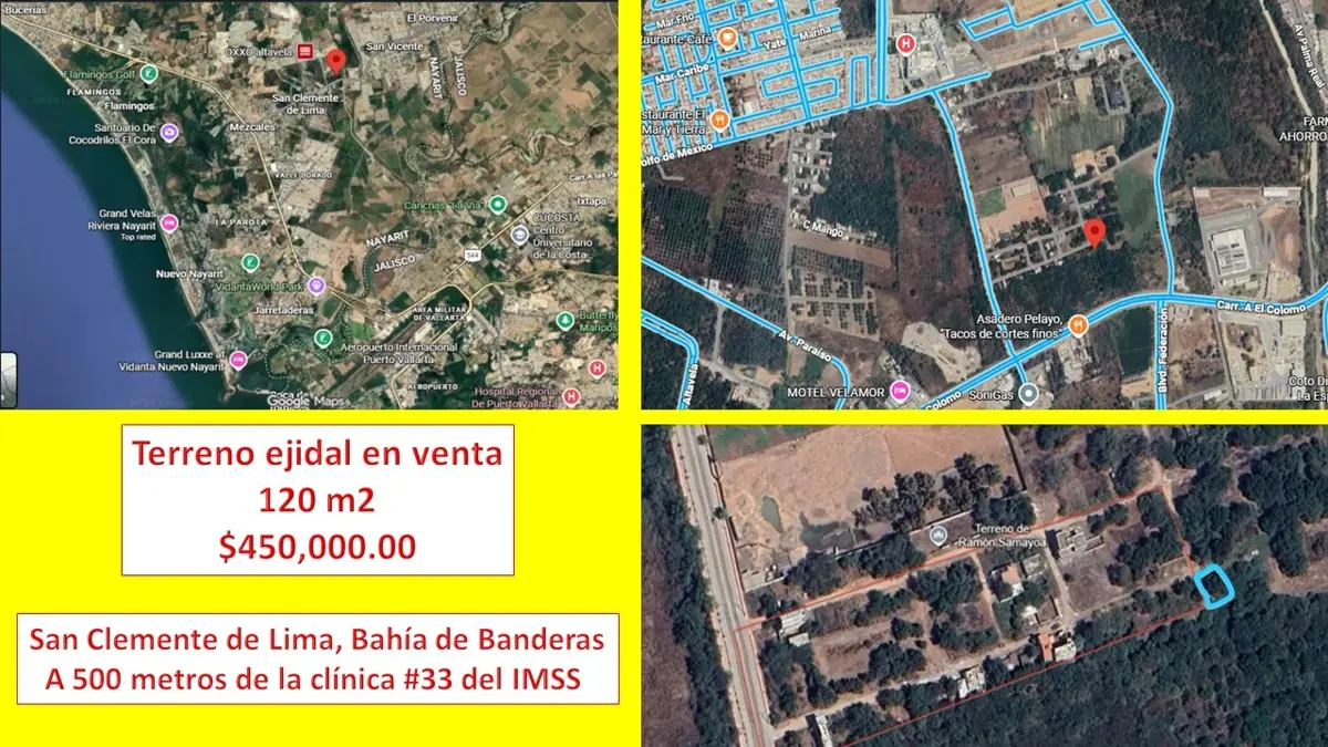 Terreno en venta en San Clemente de Lima, Bahía de Banderas — foto 1 de 4
