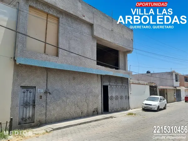 REMATE DE PROPIEDAD EN VILLA LAS ARBOLEDAS, QRO, A MINUTOS DEL CENTRO, PRECIO NEGOCIABLE