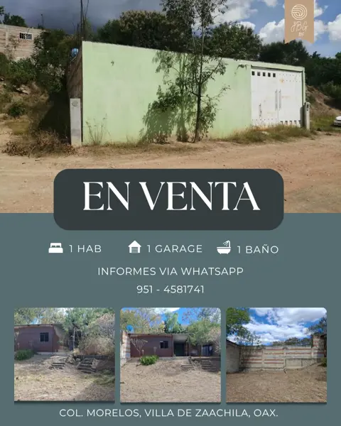 Casa en venta en Morelos, Villa de Zaachila, Oaxaca - Oportunidad Habitacional