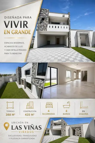 Ubicada en esquina Las Viñas Residencial