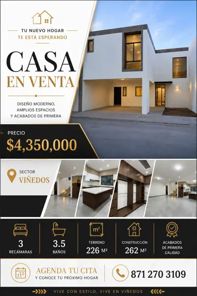 Construcción de primera en sector Viñedos ??
