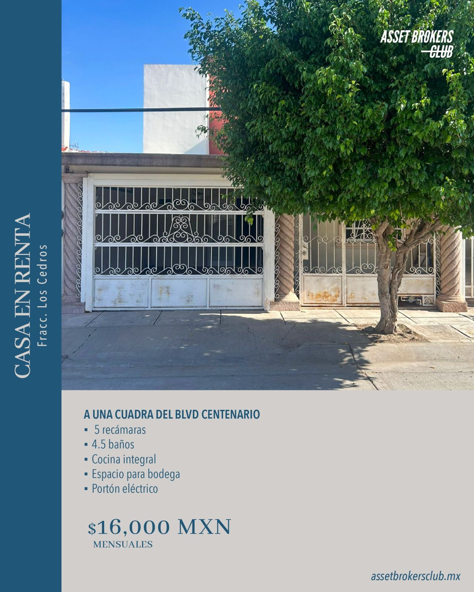 Casa en renta en Cedros, Ahome — foto 1 de 15