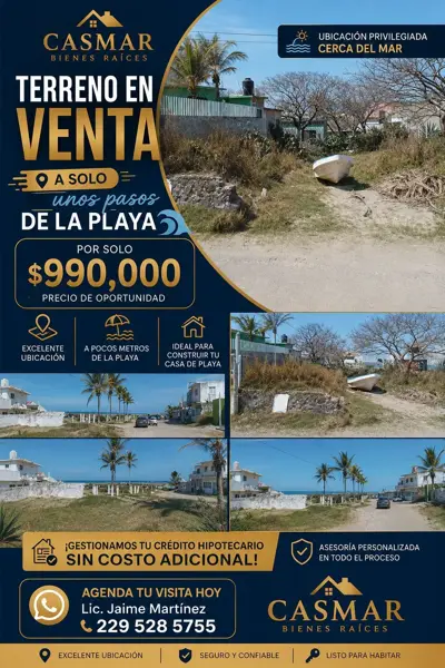 Terreno para Inversionistas en Venta en Anton Lizardo, Alvarado