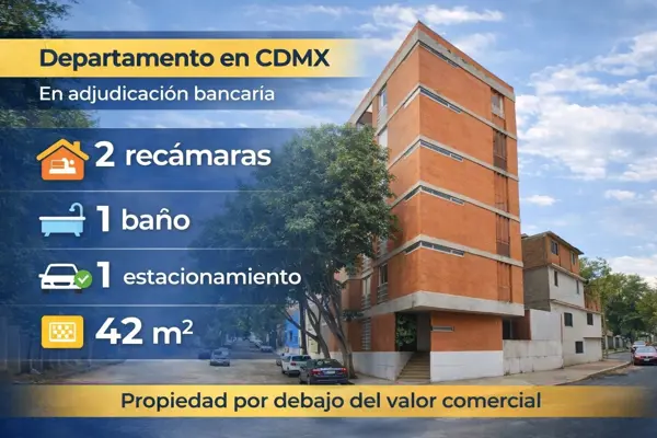 Departamento en venta en Observatorio, Miguel Hidalgo — foto 3 de 7