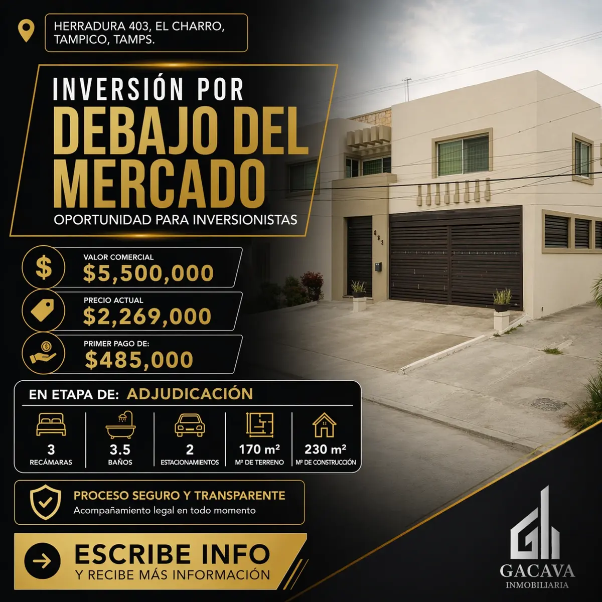 Casa en venta en El Charro, Tampico — foto 1 de 9