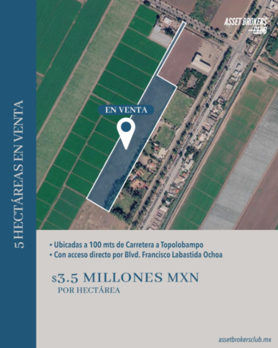 Terreno en venta en 9 de Diciembre, Ahome — foto 1 de 4