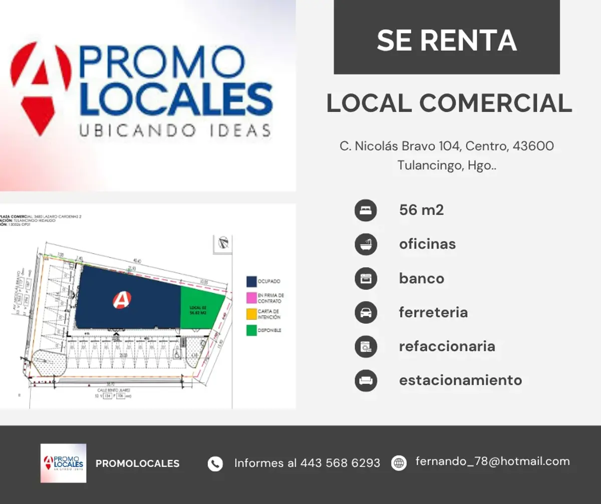 Local en renta en Tulancingo Centro, Tulancingo de Bravo — foto 1 de 2