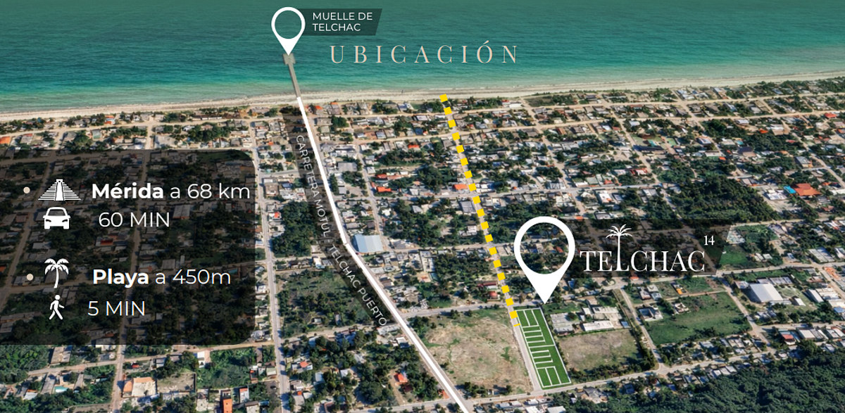 Terreno en venta en Pueblo Telchac Puerto, Telchac Puerto — foto 1 de 3