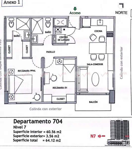 Departamento en venta en Residencial Abraham Lincoln, Monterrey — foto 2 de 17