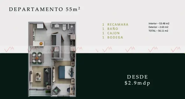 Departamento en venta en Jardines de Anáhuac, San Nicolás de los Garza — foto 3 de 8