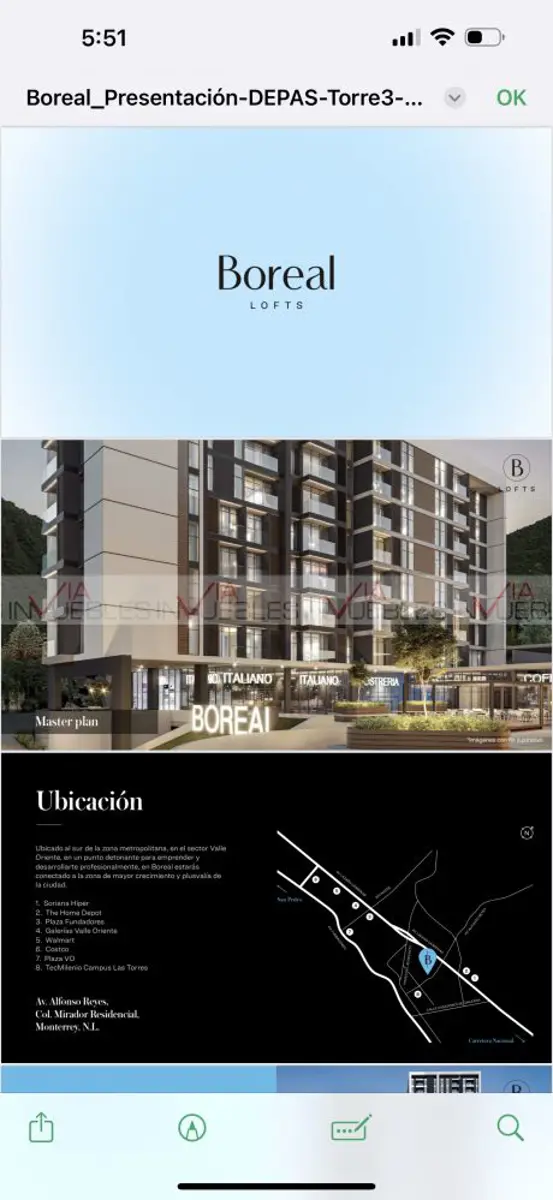 Departamento en venta en Del Paseo Residencial, Monterrey — foto 1 de 8
