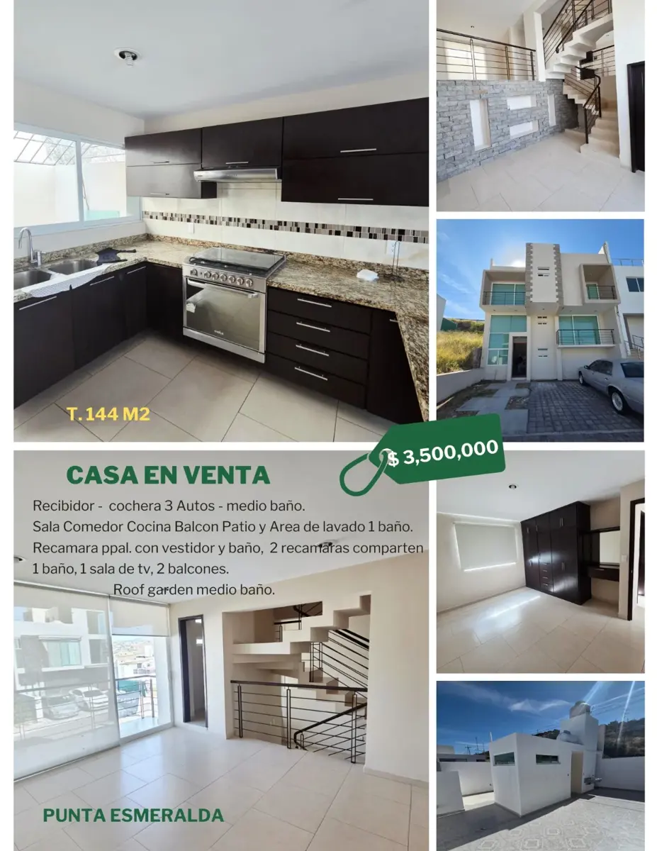 Casa en venta en Punta Esmeralda, Corregidora