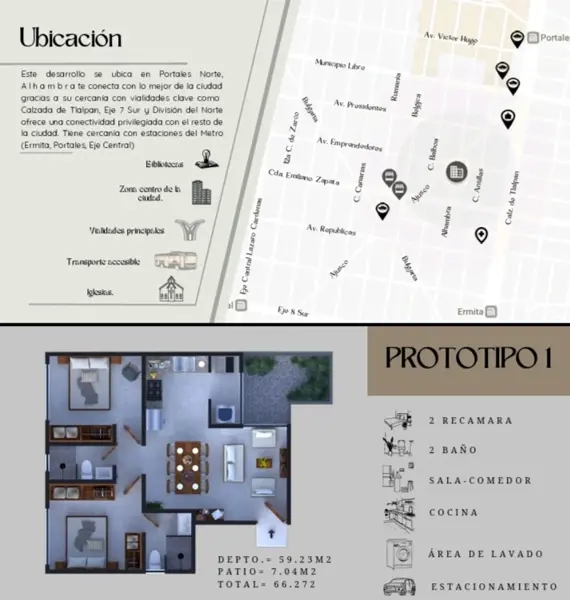 Departamento en venta en Portales Norte, Benito Juárez — foto 2 de 13