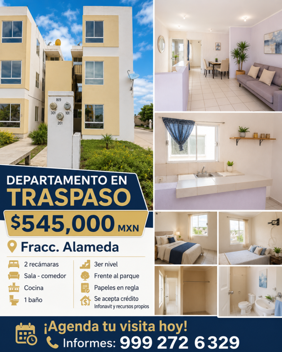 Departamento en venta en Alameda Kanasín, Kanasín — foto 1 de 7
