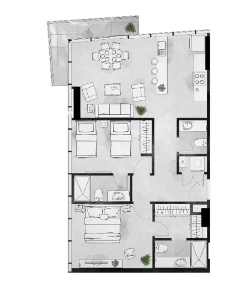 Departamento en venta en Santa Maria, Monterrey — foto 2 de 5