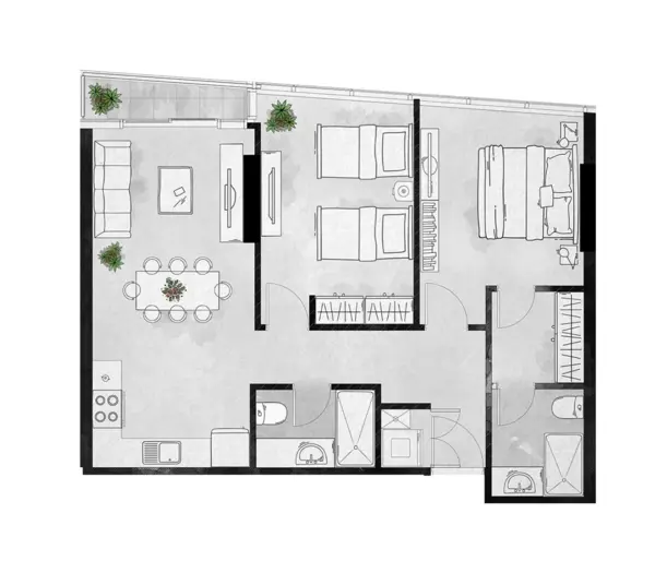 Departamento en venta en Santa Maria, Monterrey — foto 2 de 5