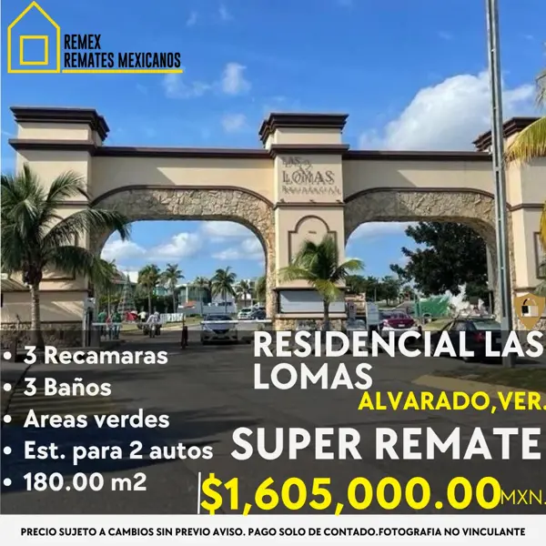 Casa en venta en Las Lomas Residencial, Alvarado — foto 2 de 3