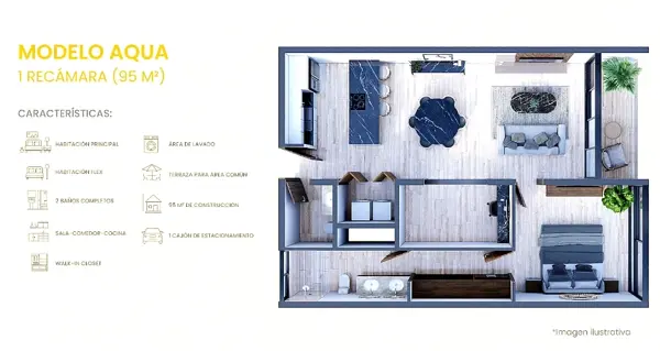 Departamento en venta en Montes de Ame, Mérida — foto 3 de 10