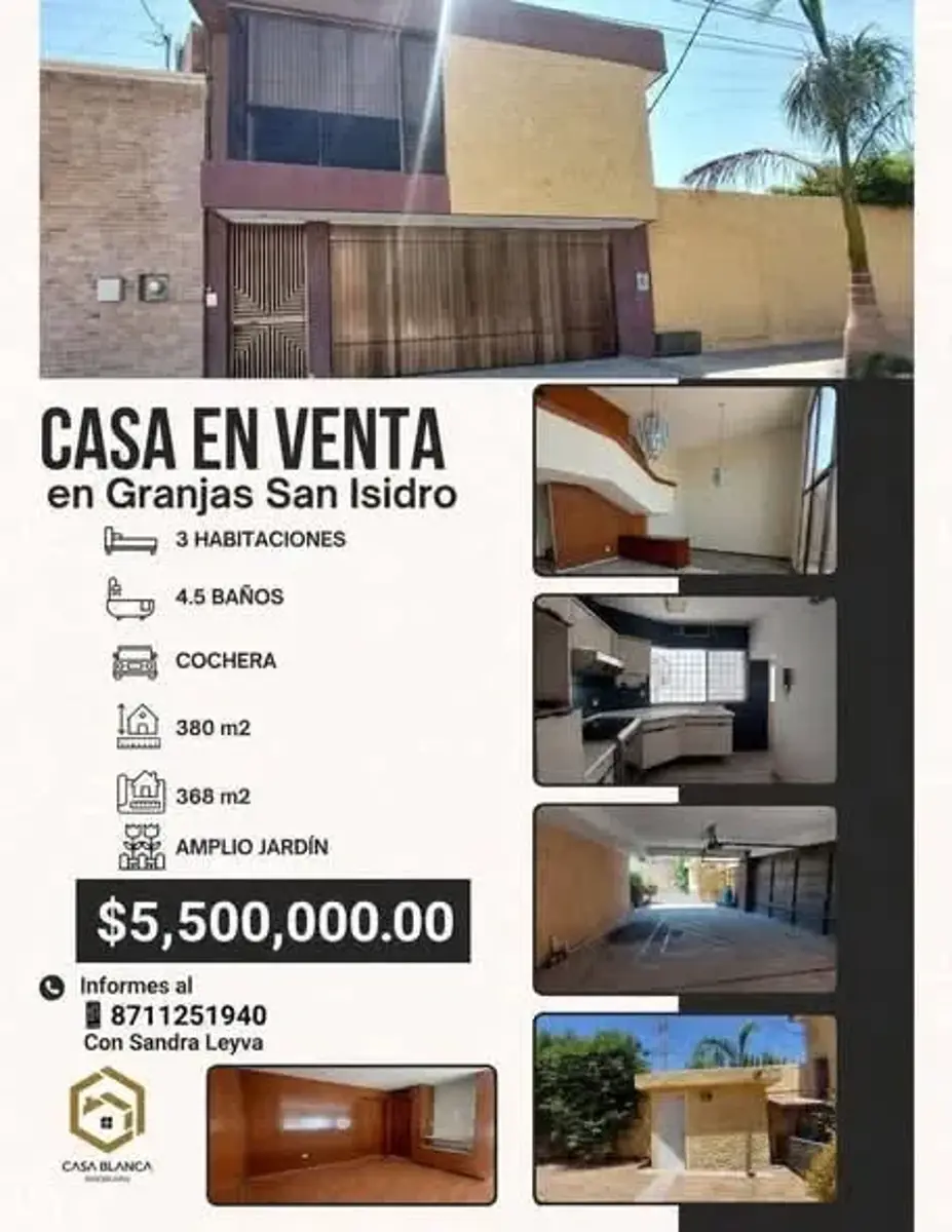 Casa en venta en Granjas San Isidro, Torreón — foto 1 de 14