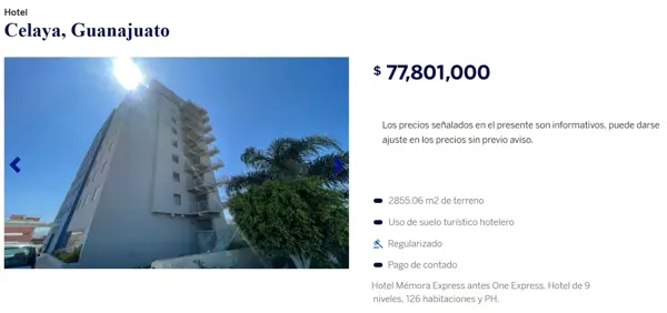 Hotel en remate en Celaya Centro, Celaya, Guanajuato