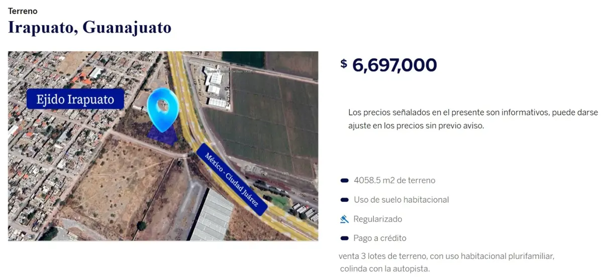 Terreno en venta en Irapuato, Irapuato