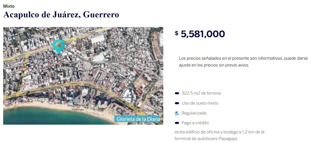 Terreno en venta en Acapulco de Juarez Centro, Acapulco de Juárez