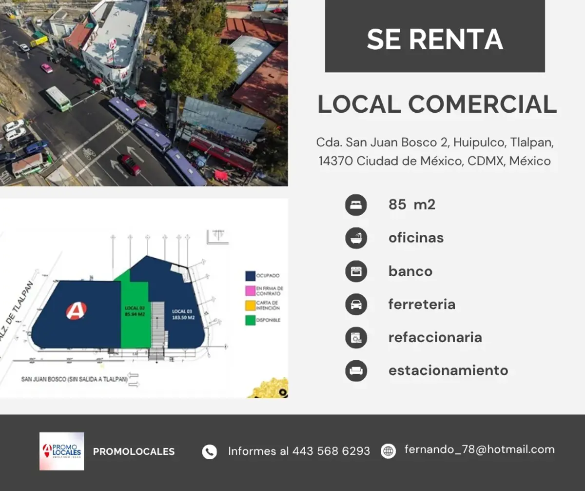Local en renta en San Lorenzo Huipulco, Tlalpan — foto 1 de 3