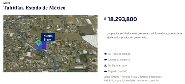 Terreno en venta en Nueva Tultitlan, Tultitlán, México