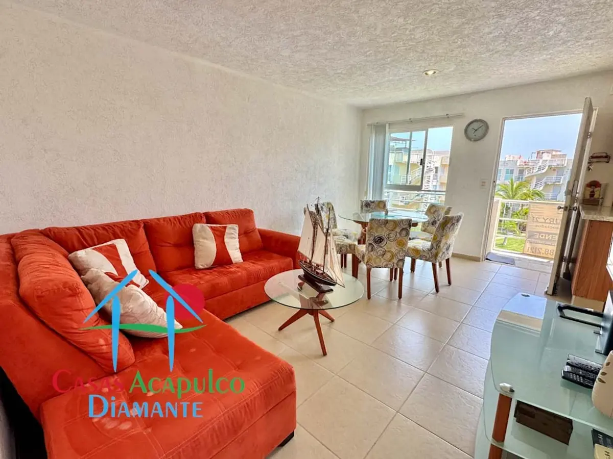 Depa en renta vacacional y mensual con 2 recámaras y roof garden con vista a las áreas comunes Depa en renta vacacional y mensual con 2 recámaras y roof garden con vista a las áreas comunes