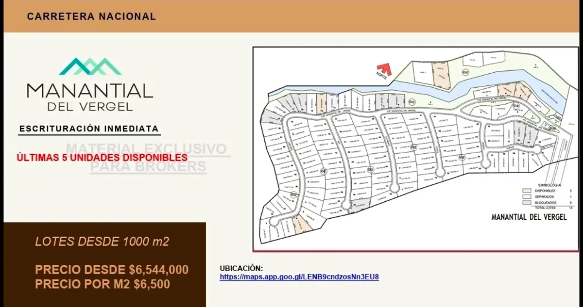 Terreno en venta en Manantial del Vergel, Santiago — foto 1 de 8