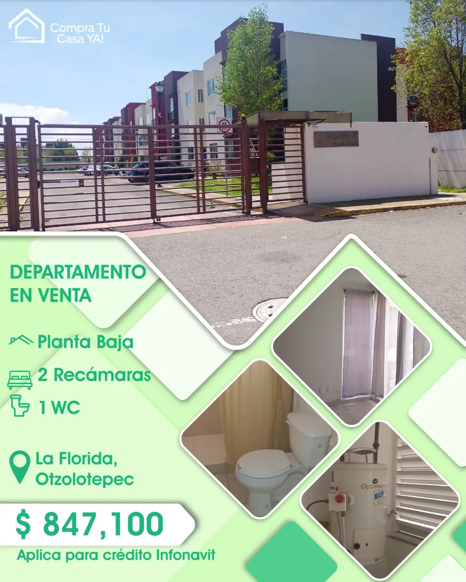 Departamento en venta en La Florida, Otzolotepec — foto 1 de 7