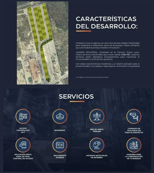 Terreno en venta en Parque Industrial STIVA el Jaral, El Carmen — foto 2 de 2
