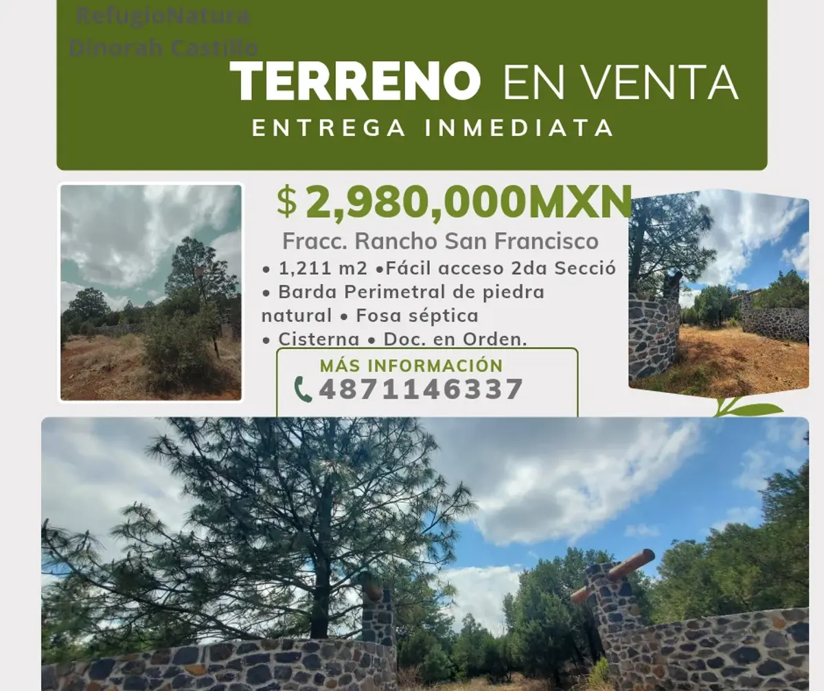 Terreno en venta en Bermúdez, Huasca de Ocampo — foto 1 de 9