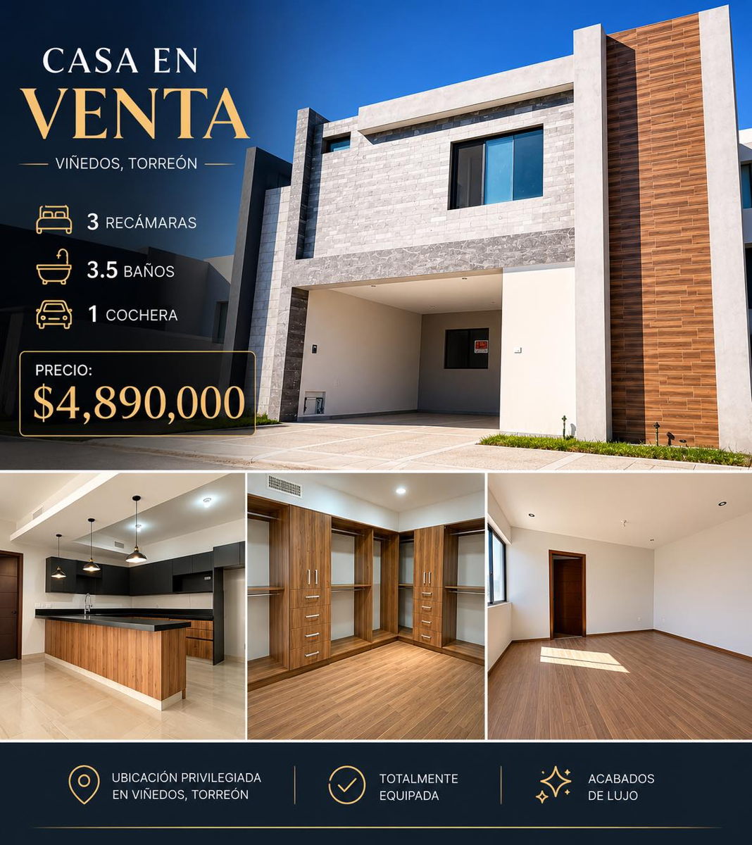 Casa en venta en Los Viñedos, Torreón — foto 1 de 9
