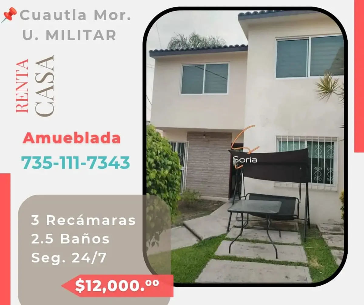 Casa en renta en Miguel Hidalgo, Cuautla — foto 1 de 25