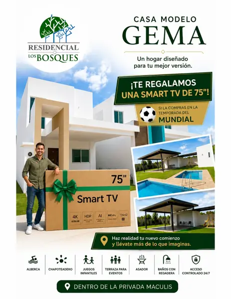 Casa en venta en Residencial Los Bosques, Nacajuca — foto 2 de 11