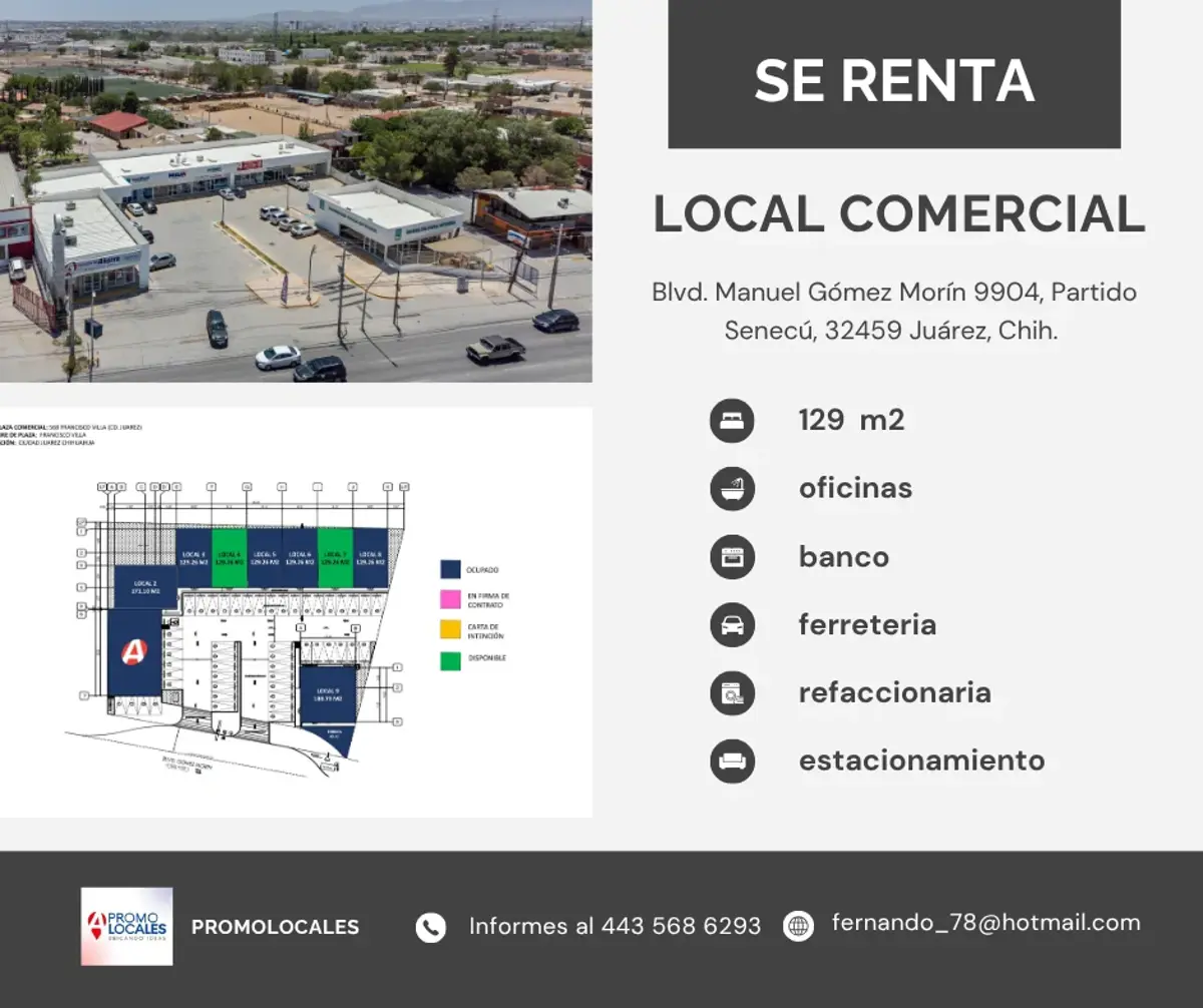 Local en renta en Partido Senecu, Juárez — foto 1 de 6