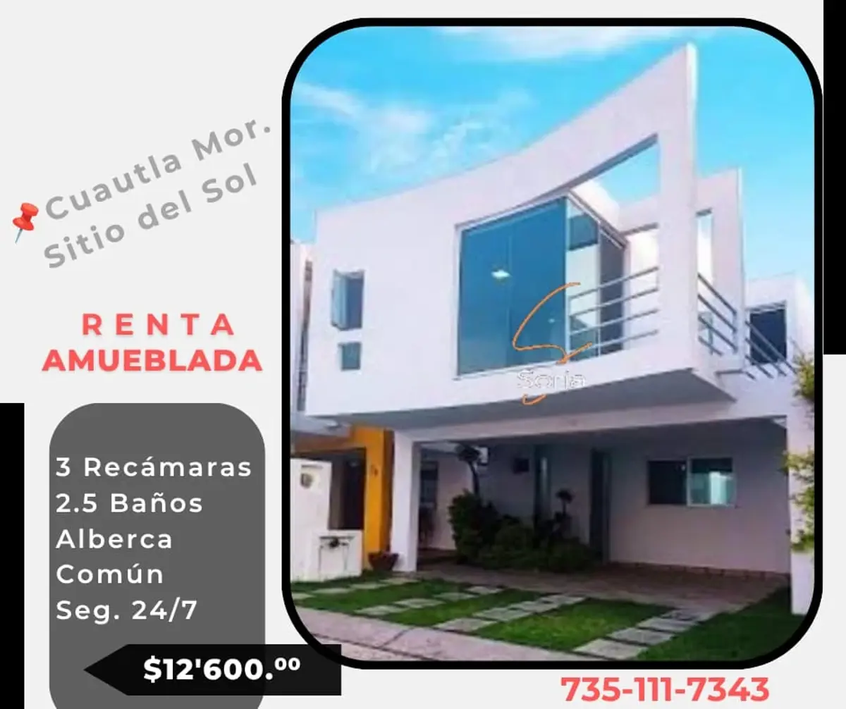 Casa en renta en Sitio del Sol, Cuautla — foto 1 de 25